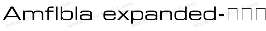 Amflbla expanded字体转换